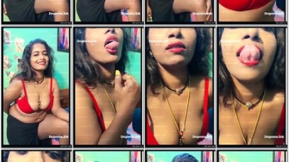 Horny Tamil Suganthi Squeezes Big Tits Live