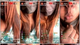 Horny Tamil Madhu Meetha Cleavage Pout Live Show