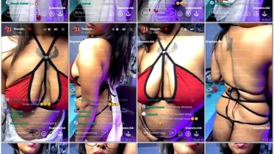 Horny Tamil Veena Thara Strappy Bikini Boobs Tease Live