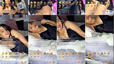 Tamil Girl Samiksha In Black Nighty On Bed