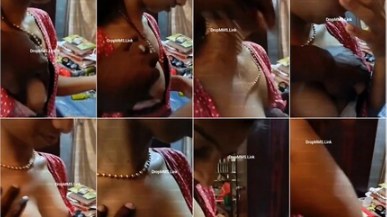 Mallu Aunty Boobs Pressed By Electrician