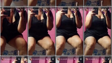 Telugu Siri Naidu Black Outfit Mirror Selfies