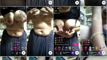 Telugu Navya Aunty Big Boobs Tango Live Show