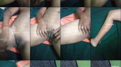Tamil aunty nude pussy spread on bed