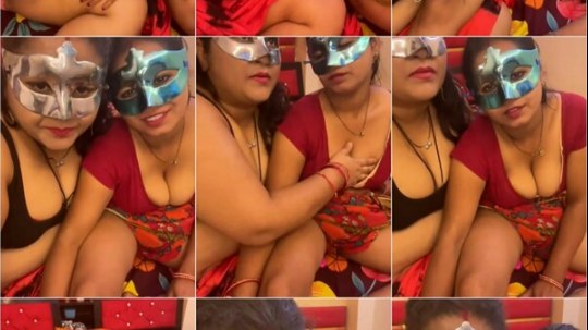 Indian sisters Silk Honey and Horny Birds lesbian show part 1