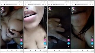 Ela Goyal big tits squeeze on premium live