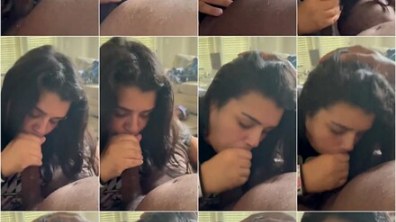 Beautiful Horny Babe Blowjob