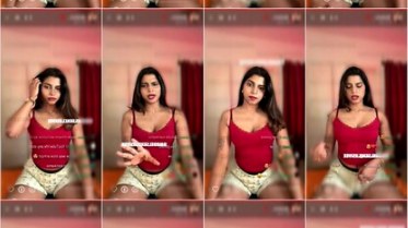 Mallu Akshara red top live chat show