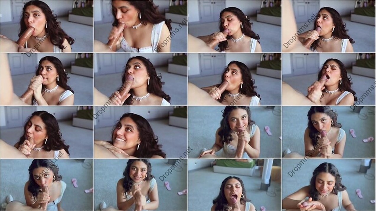 Desi NRI babe sucking huge dick cum on face