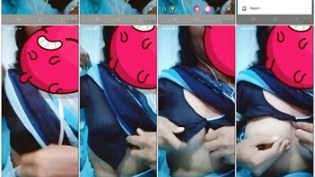 Telugu young Nakshatra aunty boobs show