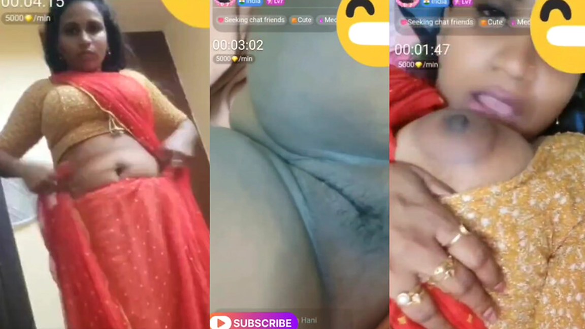 Tamil aunty Hani shows pussy and tits