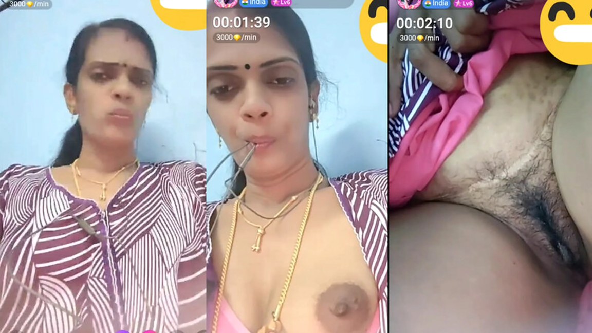 Slim Tamil milf Jothi shows boobs and pussy