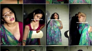 Tamil milf Kalaiyarasi big cleavage premium live