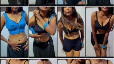 Tamil MaryMaggie premium live bra show