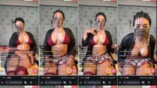 Northeast girl Dhunu Sonowal red bikini big cleavage live