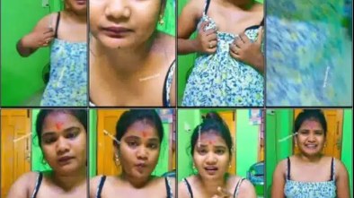 Insta fame Kirthi Gane cleavage live chat