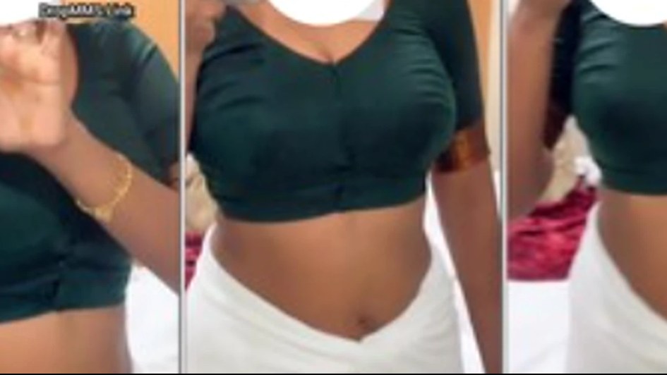 Tamil actress Sabbita Roi Instagram clip in a tight green blouse