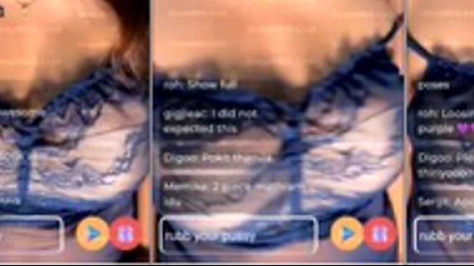 Mallu Purplehalcyon premium live show in a lace bra