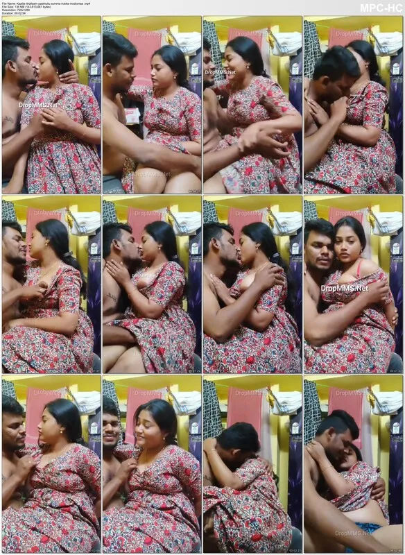 Chennai girlfriend Shruthi kissing, flashing nipples, and pussy play