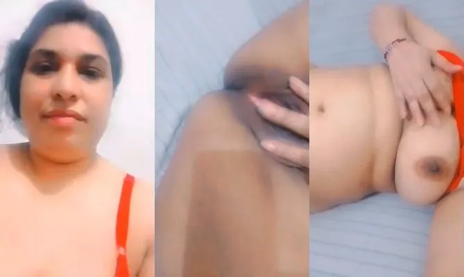 Desi Village Bhabhi Strips Naked on Bed