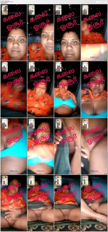 Hosur Kalai aunty flashing boobs and pussy on video call