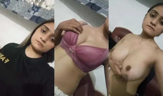 Paki girl strips down and flashes her boobs
