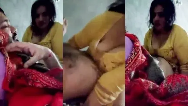 Pakistani bhabhi in yellow dress riding husband in homemade video