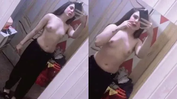 Pakistani TikTok girl topless viral video with Pashto music