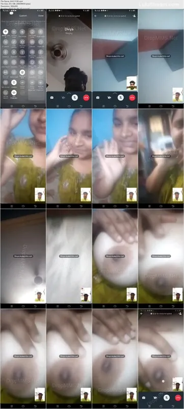 Tamil Ex Girlfriend Divya Boobs Showing on Video Call