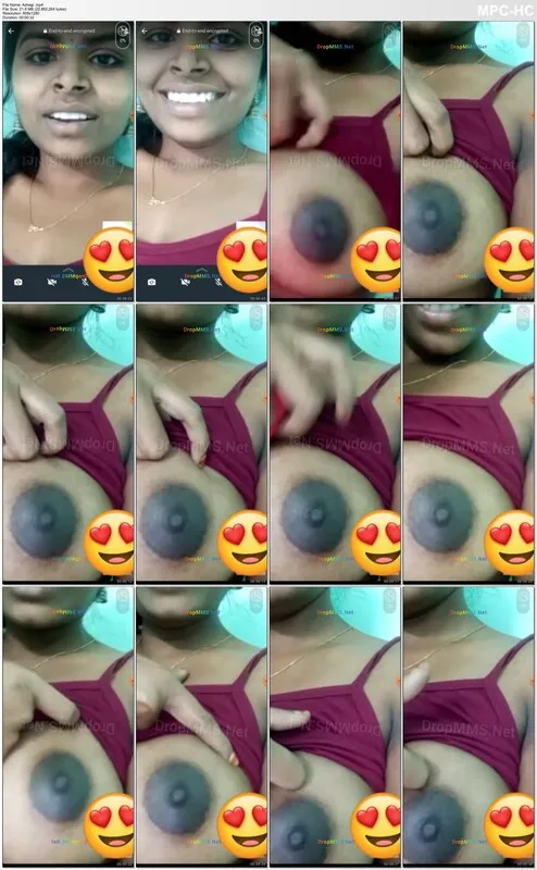 Tamil Girl Teasing Boobs on Video Call