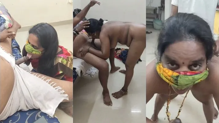 Tamil Wife In Threesome Blowjob And Sex
