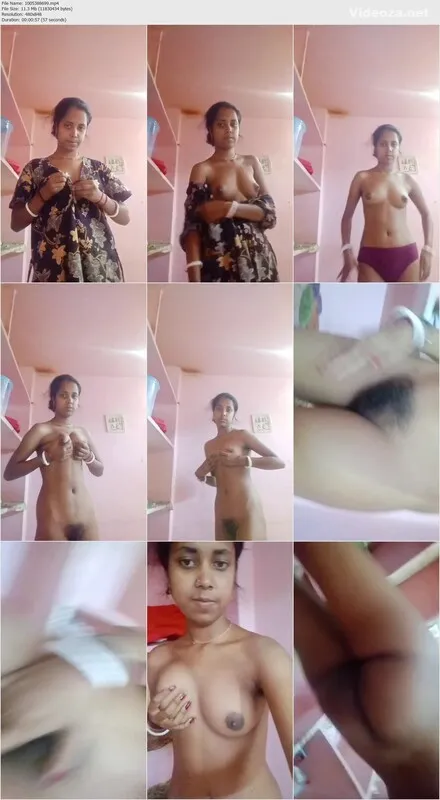 Village bhabhi stripping and fingering in room