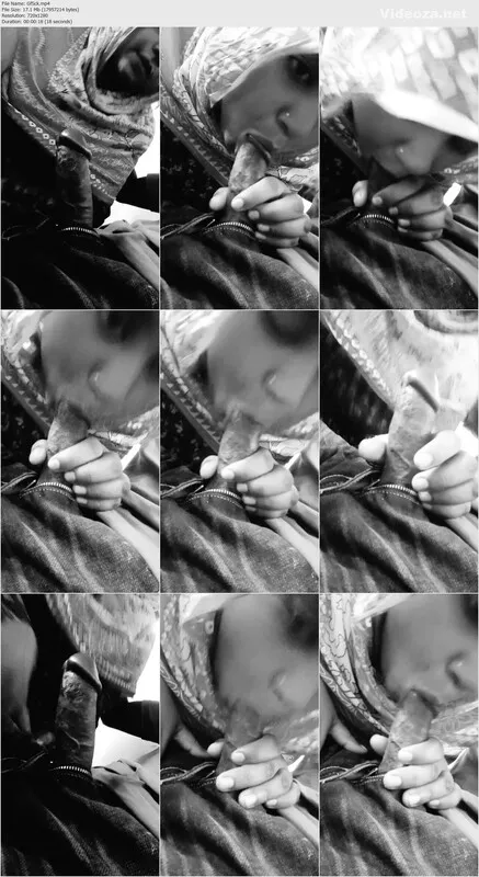 Desi Girlfriend Giving Blowjob in Hijab