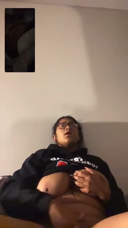 Tamil Busty Girl Squeezing Tits And Fingering Pussy On Video Call