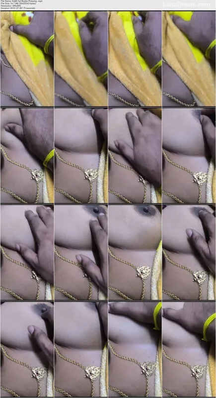 Tamil Husband Pressing Wife’s Boobs in Yellow Saree