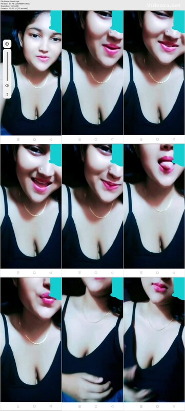 Beautiful Mallu Girl In Black Top Showing Her Boobs