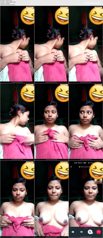Cute Village Mallu Girl On Video Call Showing Big Boobs