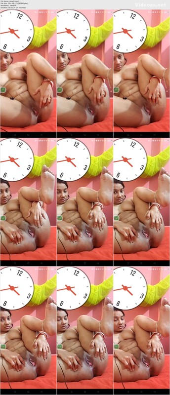 Horny Bengali boudi lying nude and fingering her pussy