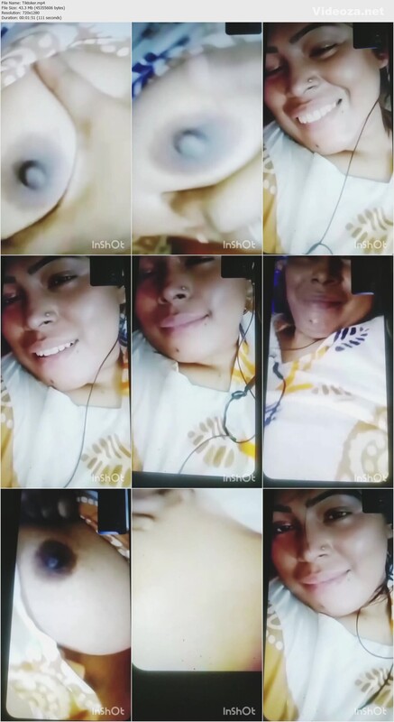 indian tik tok bhabi showing boobs on video call