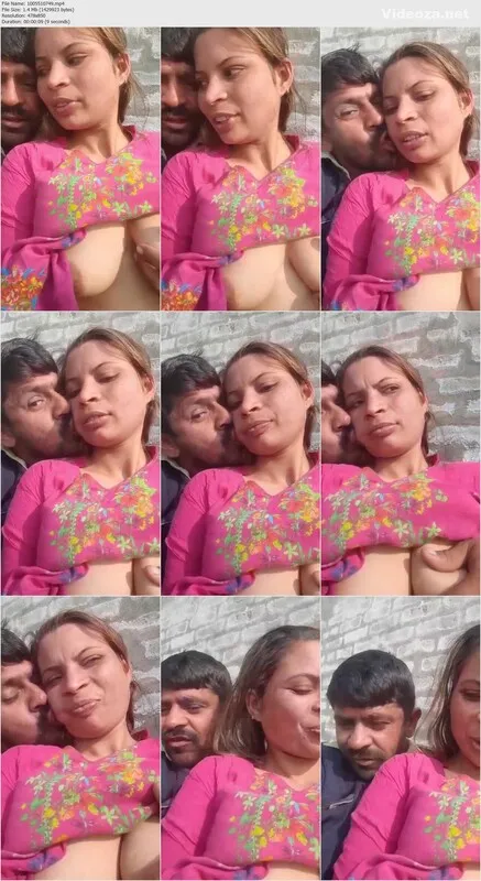 Pakistani Couple Playing and Squeezing Boobs