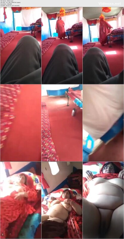 Desi Aunty In Red Saree Undresses And Fucks On Bed