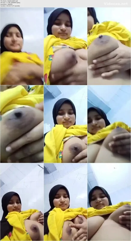 Hijabi Bhabi Showing Her Big Boobs
