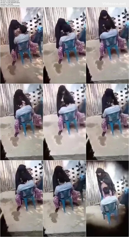 Horny Burka GF Rides Her Lover’s Cock Outdoors