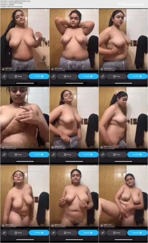 horny desi tanker gf pressing big tits and showing pussy