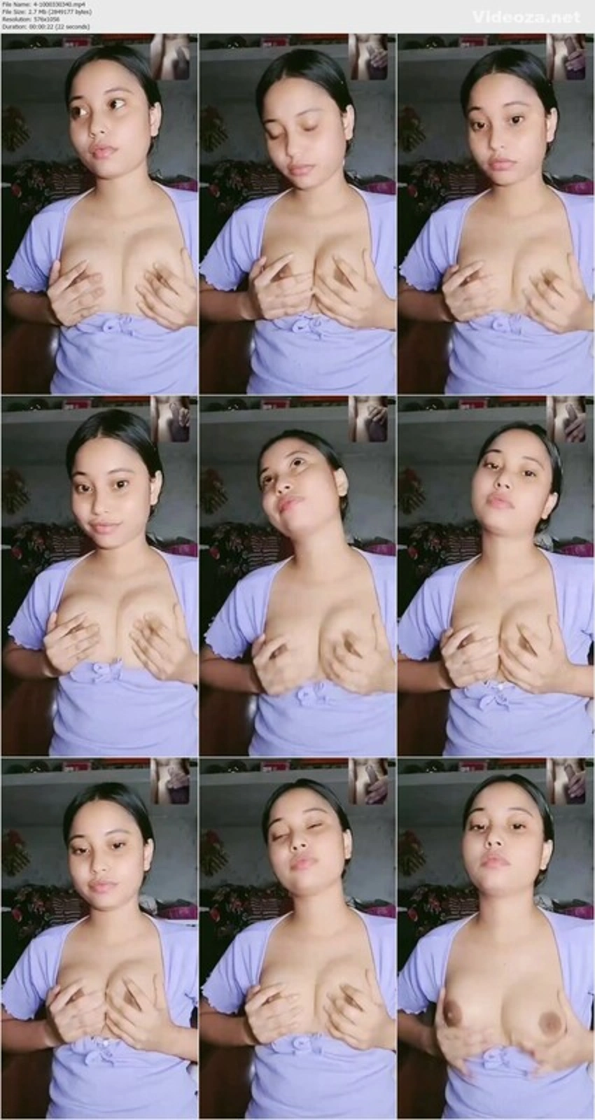 Bengali GF Hairy Pink Pussy & Boobs Play on VC