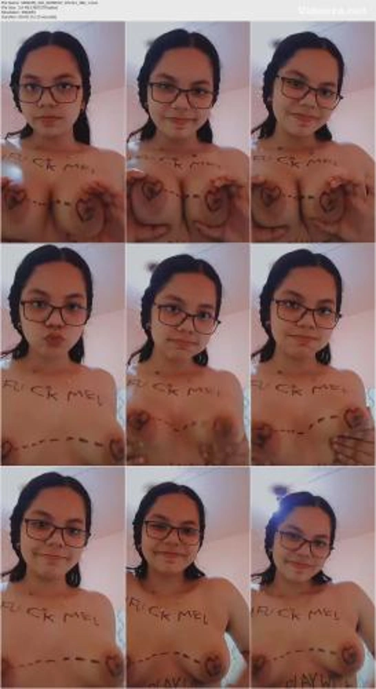 Bengali GF Topless Grabbing Her Big Tits Full Face