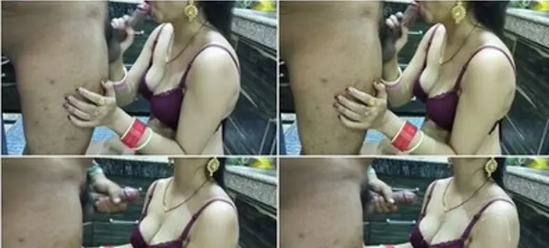 Delhi Wife Perky Tits Blowjob Quick Cum