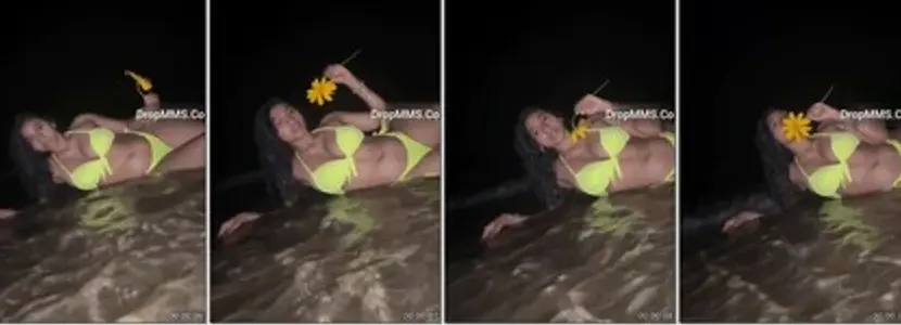 Mallu Actress Anjana Bikini Water Pose Exclusive