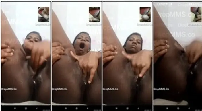 mallu aunty fingering her pussy on videocall