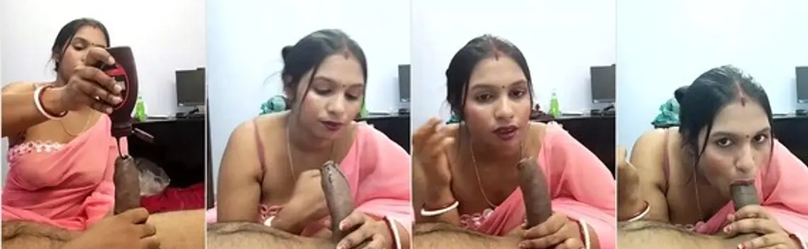 Sexy Bengali Bhabhi Choco Syrup Cock Blowjob Show